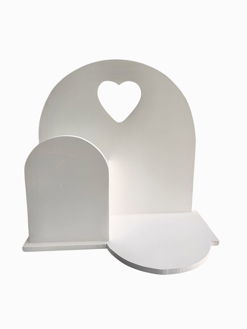 Caja base en madera MDF color blanco. Dimensiones: 12x11.75x7 pulgadas Criterio: Ancho/Altura/Profundidad